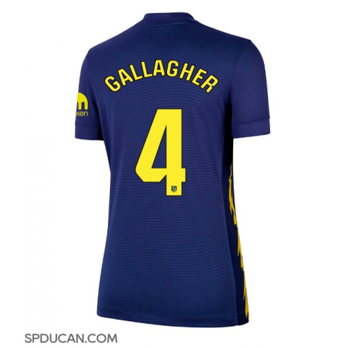 Zenski Nogometni Dres Atletico Madrid Conor Gallagher #4 Gostujuci 2025-26 Kratak Rukav Zenski Nogometni Dres Atletico Madrid Conor Gallagher #4 Gostujuci 2025-26 Kratak Rukav